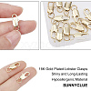 12Pcs 2 Style Brass Lobster Claw Clasps KK-SC0002-26-3