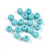 Opaque Solid Color Glass Beads GLAA-N007-4mm-A03-1