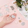 SUPERFINDINGS DIY Oval Photo Pendant Necklace Making Kit DIY-FH0004-62-3