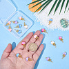 20Pcs 5 Colors Alloy Resin Pendants FIND-BM0001-61G-3