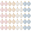 40Pcs 4 Colors Imitation Gemstone Acrylic Pendants SACR-TA0001-22-2