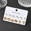 304 Stainless Steel Micro Pave Cubic Zirconia Stud Earrings Kits For Women EJEW-B112-01G-02-1