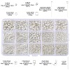 Alloy Lobster Claw Clasps & Iron Bead Tips & Eye Pin & Bead Caps & Spacer Beads & Open Jump Rings Findings Kits FIND-YW0008-89-2