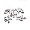 Platinum Plated Alloy Letter Pendants LS-PALLOY-J718-01P-N-2