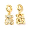 Brass with Cubic Zirconia Pendants KK-K343-02G-1