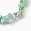 Natural Amazonite Beads Stretch Bracelets BJEW-JB03860-09-2