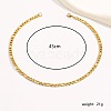 Stainless Steel Figaro Chain Necklace for Women XQ5434-4