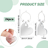24Pcs Mirror Surface Acrylic Wine Glass Charms AJEW-BC00007-2
