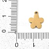 304 Stainless Steel Enamel Flower Charms STAS-I325-103G-3