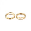 304 Stainless Steel Open Jump Rings STAS-O098-01G-08-2