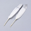 Silver Plated Feather Costume Accessories FIND-Q046-13B-S-2