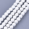 Spray Painted Non-magnetic Synthetic Hematite Beads Strands G-T116-16-16-1