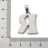 201 Stainless Steel Pendants STAS-Q342-53P-R-3