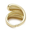 Rack Plating Brass Open Cuff Rings RJEW-K257-12G-3