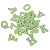 Alphabet Resin Rhinestone Patches DIY-TAC0005-45G-2