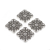 Tibetan Style Filigree Joiners TIBEP-A2690-AS-LF-2