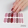 Flower Pattern Resin Nail Wraps Sticker MRMJ-H004-03B-1