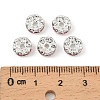 Brass Rhinestone Spacer Beads RB-A014-L8mm-27S-4