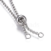 Adjustable 304 Stainless Steel Slider Necklaces X-NJEW-L156-003P-3