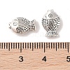 Tibetan Style Zinc Alloy Fish Beads X-TIBEB-R061-097-3