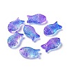 Transparent Spray Painted Glass Beads X1-GLAA-I050-10A-1