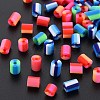 Fixed Mixed 3 Style Handmade Polymer Clay Beads CLAY-S096-012I-1