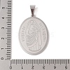 304 Stainless Steel Pendants STAS-M068-01P-3