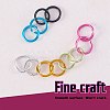 6 Colors Aluminum Wire Open Jump Rings ALUM-JP0001-01B-6