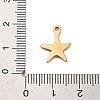 Ion Plating(IP) 201 Stainless Steel Charms STAS-A101-01C-02G-3