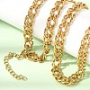 6.5MM 304 Stainless Steel Double Link Chain Necklaces for Women Men SA-CBA37BC-22G-1