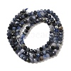 Natural Blue Aventurine Beads Strands G-G139-B06-01-A-2