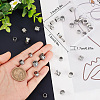 Beebeecraft 40Pcs 5 Styles 201 & 304 Stainless Steel European Beads STAS-BBC0001-98-3