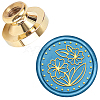 Wax Seal Brass Stamp Head AJEW-WH0127-07G-1