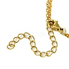 Brass Double Layer Cable Chains Necklaces NJEW-JN05014-5