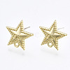 Alloy Stud Earring Findings PALLOY-T064-74LG-RS-1