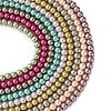 Eco-Friendly Dyed Glass Pearl Bead Strands X-HY-A008-6mm-RB-M-2