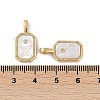 Rack Plating Brass Micro Pave Cubic Zirconia Pendants KK-U032-90G-01-3