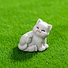 Resin Cat Shape Miniature Ornaments PW-WG2F993-07-1