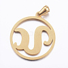 Ion Plating(IP) 304 Stainless Steel Pendants STAS-K162-074G-2