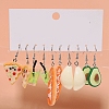 Resin Food Model Dangle Earrings PW-WGBCD86-01-1