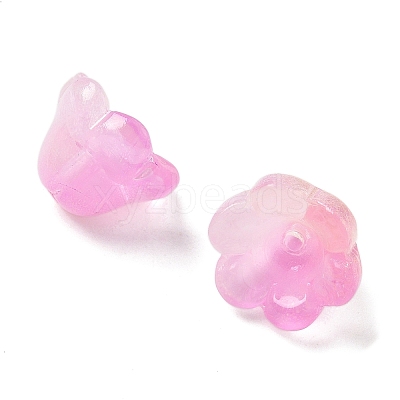 Transparent Glass Beads Caps GLAA-B028-01-1