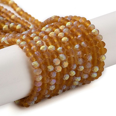 Imitation Jade Glass Beads Strands EGLA-A034-T2mm-MB04-1