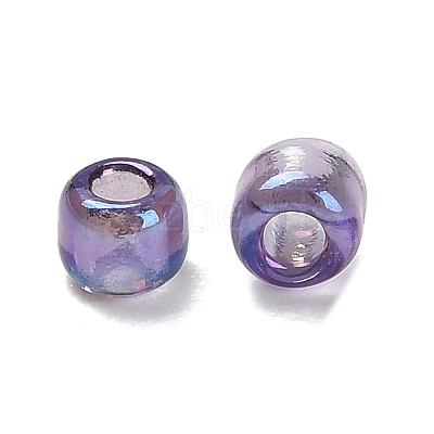 Transparent Colours Rainbow Glass Seed Beads SEED-H004-01E-1