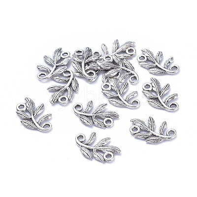 Tibetan Style Alloy Links Connectors PALLOY-A15392-AS-1
