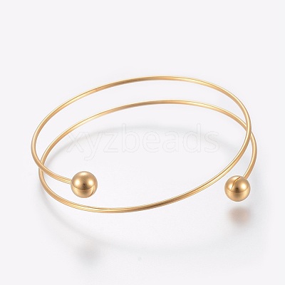 Ion Plating(IP) 304 Stainless Steel Bangles Making MAK-K019-01G-1