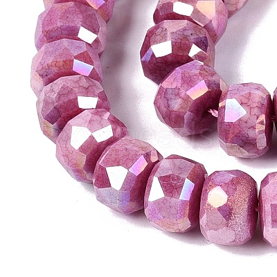 Anti-Tarnish Electroplate Glass Beads Strands GLAA-T025-10mm-11I-1
