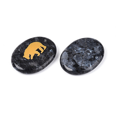 Natural Larvikite Cabochons G-T143-28C-1