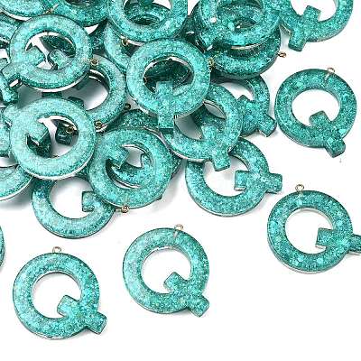 Transparent Epoxy Resin Pendants CRES-YW0002-01Q-1