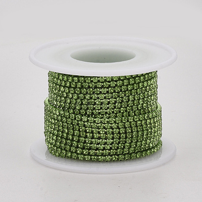 Electrophoresis Iron Rhinestone Strass Chains CHC-Q009-SS12-B06-1