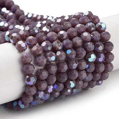 Opaque Glass Beads Strands LS-EGLA-A035-P4mm-L11-1